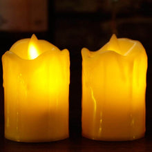 Set of 24 Multicolor Flameless Melted Design Candles for Decoration, Diwali - dailyneed.life