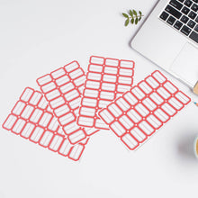 Multipurpose Blank Label Sticker Sheets Red Border Self-Adhesive Writable Stickers for Bottles (50 Sheet) - dailyneed.life