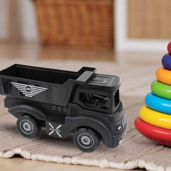 Friction Powered Dumper Toy Truck For Kids | With Opening Container Feature | Strong & Durable Plastic Material | Indoor & Outdoor Play Birthday Gift for Baby Boys & Girls (1 Pc) - dailyneed.life