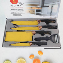 6 Pcs Professional Kitchen Knife Set with Chef Knives, Cleaver, Peeler & Scissors - dailyneed.life