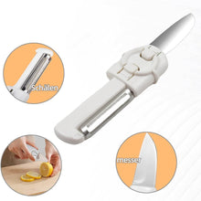 Dual-Use Knife and Peeler, 2-in-1 Stainless Steel Blades Wiith case (1 Pc) - dailyneed.life