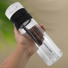 Outdoor Sport Glass Water Bottle With Steel Lid / 500 Ml Approx) - dailyneed.life