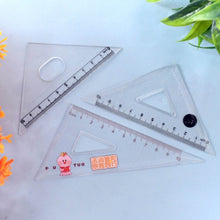 Transparent Plastic Set Square Ruler Kit (3 Pc) - dailyneed.life