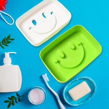 Portable Travel Home Box Cute Cartoons Smile Face Container Draining Holder Soap Dish ,Sabudani - dailyneed.life