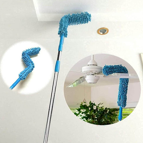 Adjustable Long Handle Microfiber Dust Brush – Foldable Ceiling & Appliance Cleaner - dailyneed.life
