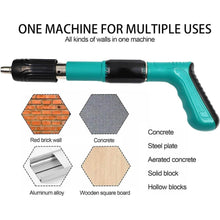 Manual Steel Nails Gun, Nail Wall Fastening Tool with 10 Nails (1 Set) - dailyneed.life
