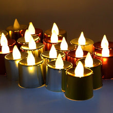 Electrical Candles Diya LED Tea Light, Plastic Candle Light Candle Candle, Diwali (24 Pc Set) - dailyneed.life