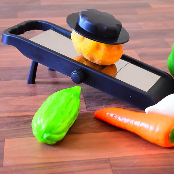 Adjustable Slicer, Stainless Steel and Plastic Premium Multipurpose Potato / Onion Slicer and Grater (1 Pc) - dailyneed.life