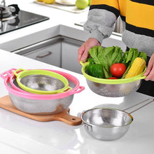Stainless Steel Colander with Handle - Large Metal Mesh Basket Strainer (1 pc) - dailyneed.life