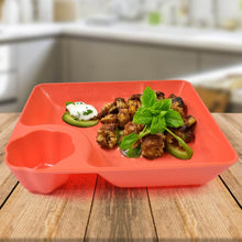 Plastic Plates with Dipping Saucer & Round Dip Part (1 Pc / 18×16 Cm / 1 Pc) - dailyneed.life