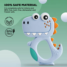 Silicone Dinosaur Teether for Baby (1 Pc / Mix Design & Color) - dailyneed.life