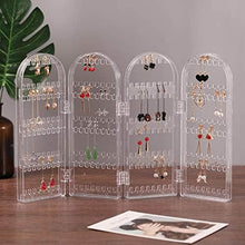 4 Folding Storage Hanger Acrylic Earring Screen Holder Display Stand Clear (1 Set) - dailyneed.life