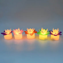 Decoration Candles/Led Diwali Decor Lotus Flower Candle, Diwali (5 Pc) - dailyneed.life