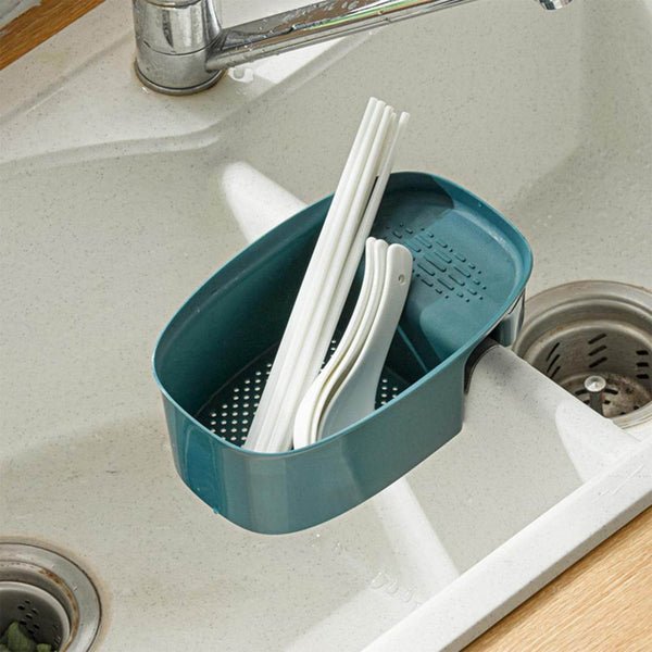 Kitchen Dish Drainer and Drying Rack Sink Basket for Washing Bowls Utensils Vegetables Fruits Storage Organiser - dailyneed.life