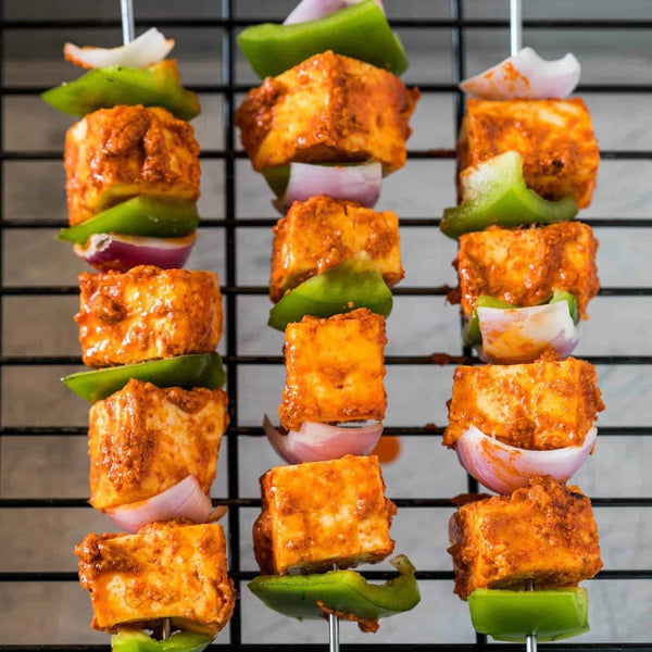 Square Stainless Steel Barbecue Grill with Wooden Handle - dailyneed.life