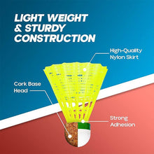 Knx Durable Plastic Shuttlecock (6 Pcs Set) - dailyneed.life