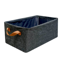 FOLDABLE STORAGE BOX HANDLES, COTTON AND LINEN STORAGE BINS AND BASKETS ORGANIZER FOR NURSERY, CLOSET, BEDROOM, HOME (45 Cm) - dailyneed.life