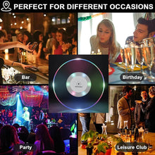 Colorful LED Cocktail Coaster, Round Ultra-Thin LED Drink Coaster (1 Pc) - dailyneed.life