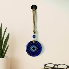 Decorative Evil Eye Wall Hanging Nazar Protector Charm with Beads, Wind Chime (1 Pc) - dailyneed.life