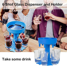 6-Way Plastic Shot Glass Dispenser with Holder Stand (1 Pc) - dailyneed.life