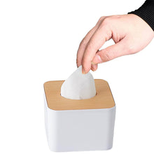 Tissue Box Desktop Stand Bamboo Tissue Cover Box Rectangular Paper Towel Holder Removable Tissue Dispenser for Bathroom Vanity Countertop Bedroom Car Holder Paper Towels Dispenser (1 Pc ) - dailyneed.life