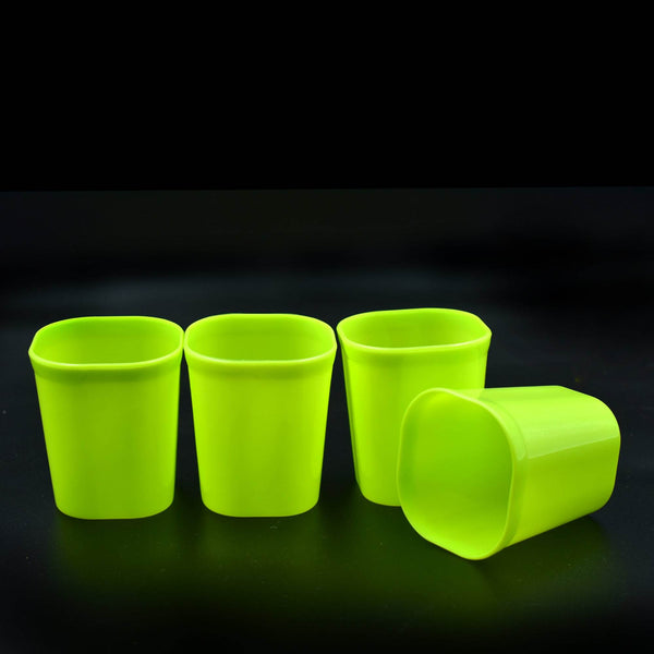 Plastic Drinking Glass Set For Drinking Milk Water Juice (Pack of 4) - dailyneed.life