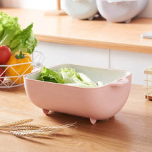 Multifunctional BPA Free Double Layered Plastic Rotatable Strainer Basket (Multicolor) - dailyneed.life