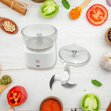 Portable Mini Food Processor Chopper Electric Veggie Chopper 3 Blades With Charching Cable Type C, Vegetable Chopper, Garlic Chopper Food Grinder for Chopping Ginger, Pepper Chili, Onion, Fruit, Meat - dailyneed.life