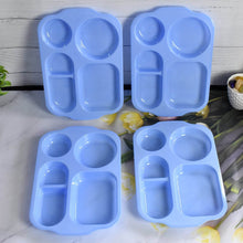 Unbreakable Plastic Food Plates / Biodegradable 5 Compartment Square Plate for Food - dailyneed.life