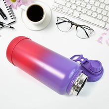 Two Tone Pink Stainless Steel Water Bottle | Copper Coated Vacuum Insulation | Powder Coated | Secure Grip | Leakproof Easy Pour Cap (1000ml) - dailyneed.life