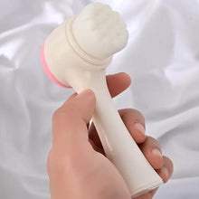 2 in 1 Facial Brush Cleansing | Manual Face Scrubber | Silicone Double-Sided Face Wash Brush for Sensitive, Delicate, Dry Skin (1 Pc) - dailyneed.life