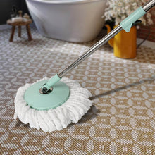 Ganesh Quick Spin Mop Steel Spin, Bucket Floor Cleaning, Easy Wheels & Big Bucket, Floor Cleaning Mop With Bucket, 2 Micro fiber head / Refill - dailyneed.life