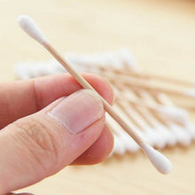 Eco-Friendly Bamboo Cotton Swabs with Wooden Handles (Pack of 20) - dailyneed.life
