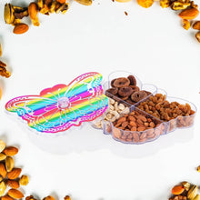 Butterfly Shape 4 Compartment Multipurpose Box | Dry Fruit Box (1 Pc) - dailyneed.life