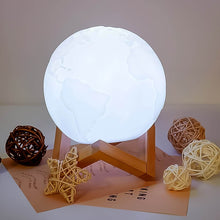 3D Moon Night Lamp with Stand (Color Box / White & Yellow Light / 1 Pc) - dailyneed.life