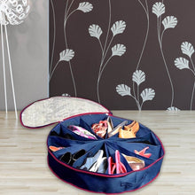 Round Foldable Shoe Organizer Bag 12-Section - dailyneed.life