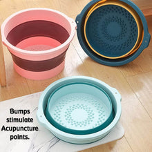 Multi-Purpose Portable Collapsible Folding Tub, with Hanging Hole & Save Storage Space, Also use for Foot Spa. - dailyneed.life