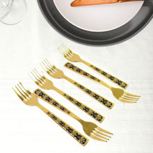 Stainless Steel Premium Fork Traditional Design Tablewar (6 Pcs Set / Golden) - dailyneed.life