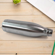 Silver Stainless Steel Water Bottle Approx 500 ML (1 Pc) - dailyneed.life