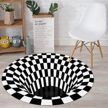 3D Space Round Carpet, Floor Mat Non-Woven Doormat (1 Pc / 78 Cm) - dailyneed.life
