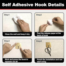 Adhesive Heavy-Duty Hooks for Kitchen and Bathroom (1 Pc / 6×6 Cm) - dailyneed.life