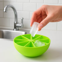 Lemon Shape Flexible Silicone Ice Cube Tray – 8-Slot Round Ice Mold (1 Pc) - dailyneed.life