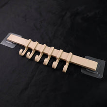 Self-Adhesive 6-Hook Wall Hanging Rack (1 Pc) - dailyneed.life