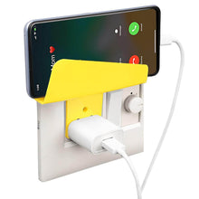 Plastic Secure Mobile Phone Charging Stand Holder (1 Pc / Mix Color) - dailyneed.life