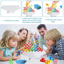 3D Tower Game, Tower Balance Game, Tower Stacking Game Adult Kid Tower Stacking Blocks Balance Game Blocks Building Toys for Kids Age 3+ Years (16 Pcs Set) - dailyneed.life