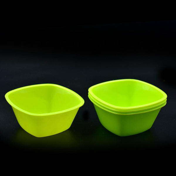 Square Plastic Bowl For Serving Food (Pack of 4) - dailyneed.life