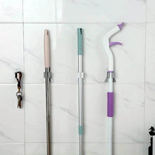 Smile Face Wall Mounted Brush & Broom Organize Holder, Hanger Storage Rack Kitchen Clip Seamless Mop Hook with Mounted Hanging (1Pc) - dailyneed.life