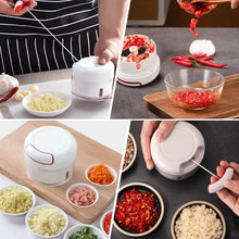Manual Mini Food Processor Vegetable Chopper Hand Pull String Onion Chopper (1 Pc) - dailyneed.life