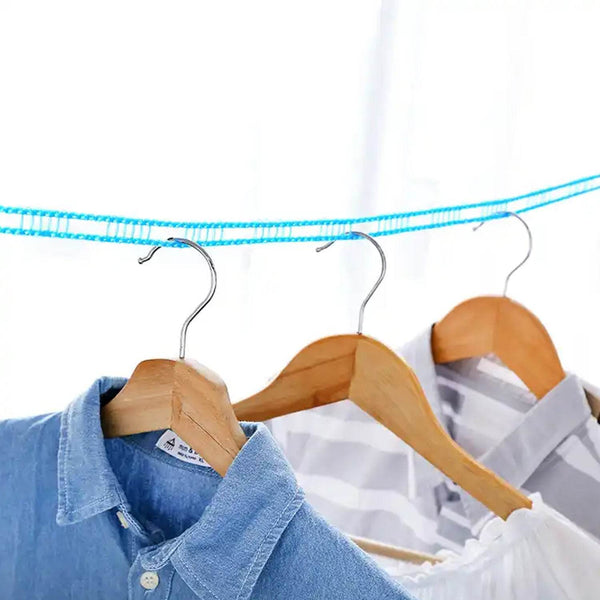 3 Meter Anti-Slip Clothesline Rope - Nylon, Hooks, Indoor/Outdoor - dailyneed.life