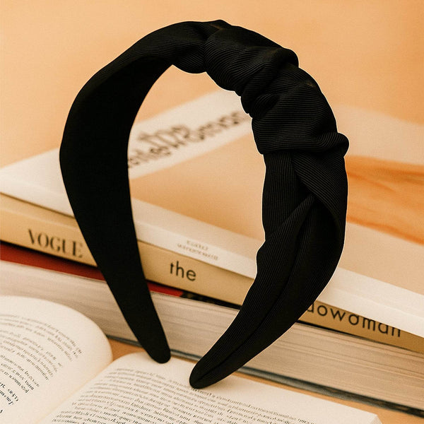 Women’s Ribbed Texture Knot Design Hairband (1 Pc / Mix Design) - dailyneed.life